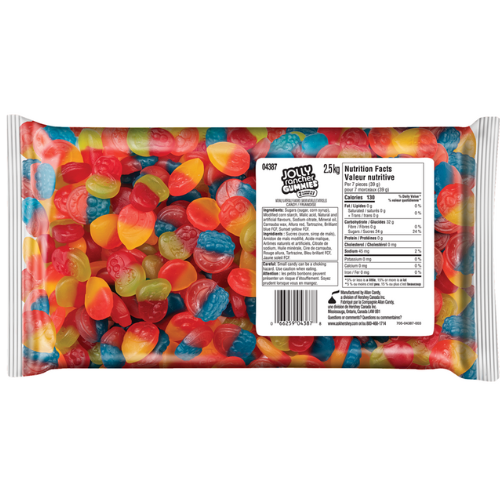A pack of Jolly Ranchers bulk gummies featuring colorful candy pieces visible through the transparent packaging. Misfits two in one. 