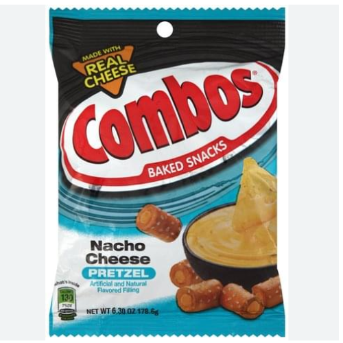 Combos Nacho  Cheese Stuffed Pretzels Baked Snacks in Bulk Sold by Candyonline