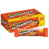 Box of Reese's Nutrageous King Size candy bars on a white background