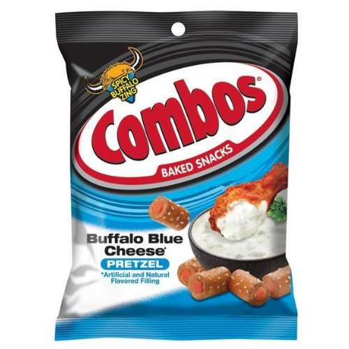 Combos Buffalo Blue Cheese Stuffed Pretzels Baked Snacks in Bulk