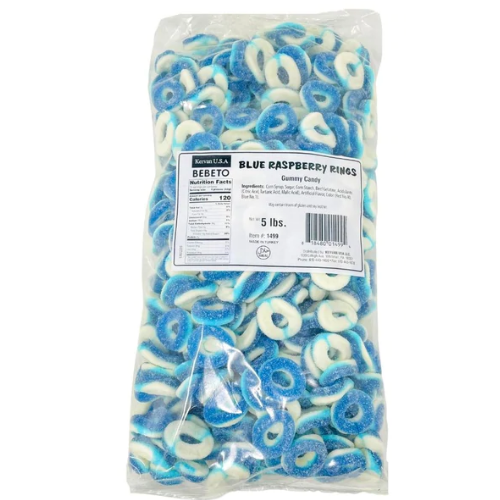 kervan_blue_raspberry_rings_bulk_candy_5_lbs_halal